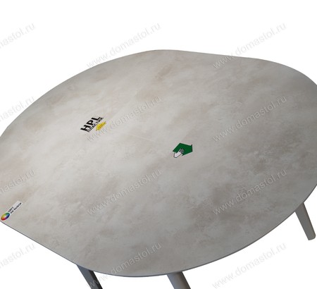 Стол кухонный Круглый HPL 90 белый, ASD 5063 Кратос