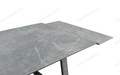 Стол кухонный Monaco Quadro чёрный, керамика Bayona Grey Natural Стол кухонный Monaco Quadro чёрный, керамика Bayona Grey Natural