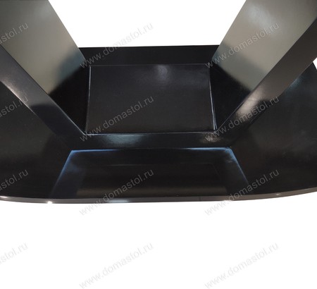 Стол кухонный Вега 140 чёрный, керамопласт 002