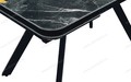 Стол кухонный Леон черный, керамика Wacom forest Pulido