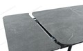 Стол кухонный Леон черный, керамика Bayona grey Natural Стол кухонный Леон черный, керамика Bayona grey Natural