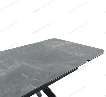 Стол кухонный Леон черный, керамика Bayona grey Natural