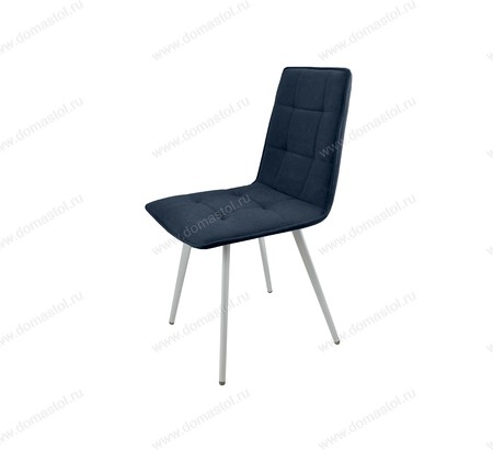 Стул кухонный Рица-Лофт Catania Dark Blue, белый муар Стул кухонный Рица-Лофт Catania Dark Blue, белый муар