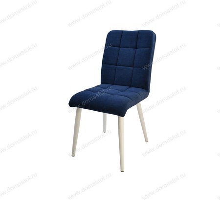 Стул кухонный Комо Catania Dark Blue, белый муар Стул кухонный Комо Catania Dark Blue, белый муар