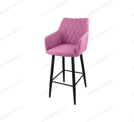 Стул барный Диаманте Candy Fuksia, черный муар Стул барный Диаманте Candy Fuksia, черный муар