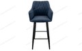 Стул барный Диаманте Catania Dark Blue, черный муар Стул барный Диаманте Catania Dark Blue, черный муар