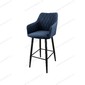 Стул барный Диаманте Catania Dark Blue, черный муар
