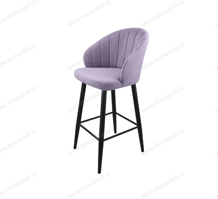 Стул барный Камино Catania Lavender, черный муар