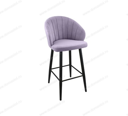 Стул барный Камино Catania Lavender, черный муар