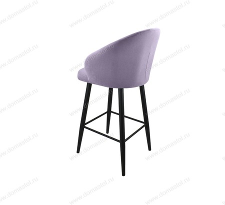 Стул барный Камино Catania Lavender, черный муар