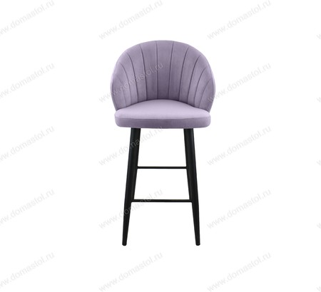 Стул барный Камино Catania Lavender, черный муар