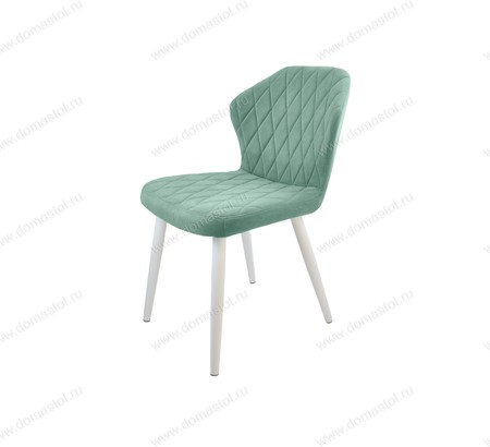 Стул кухонный Бергамо Catania Aquamarine, белый муар