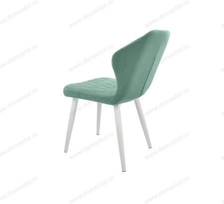 Стул кухонный Бергамо Catania Aquamarine, белый муар