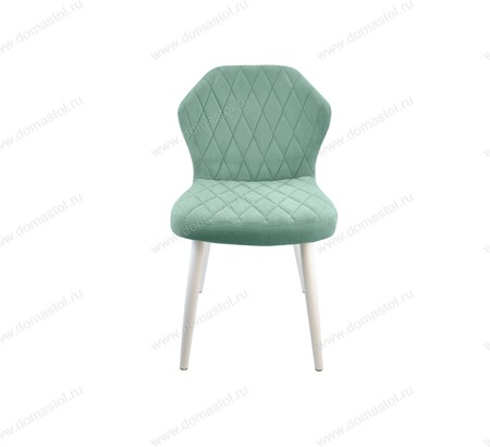 Стул кухонный Бергамо Catania Aquamarine, белый муар