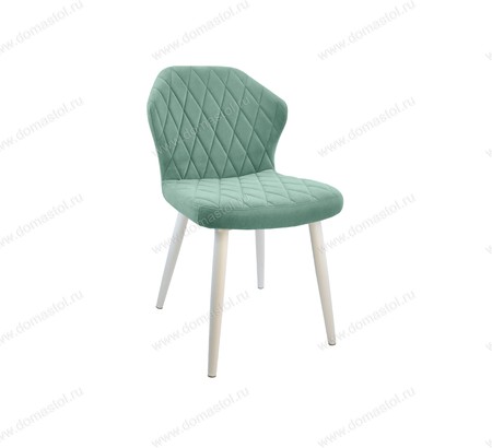Стул кухонный Бергамо Catania Aquamarine, белый муар