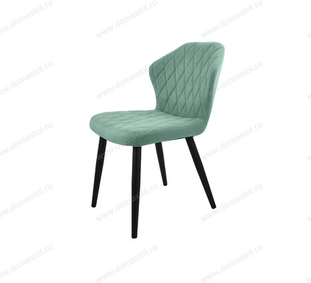 Стул кухонный Бергамо Catania Aquamarine, черный муар