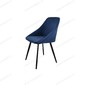 Стул кухонный Монти ЛОФТ Catania Dark Blue, черный муар