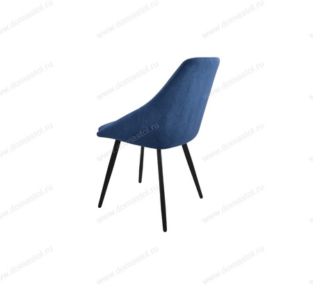 Стул кухонный Монти ЛОФТ Catania Dark Blue, черный муар