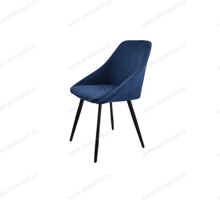 Стул кухонный Монти ЛОФТ Catania Dark Blue, черный муар Стул кухонный Монти ЛОФТ Catania Dark Blue, черный муар