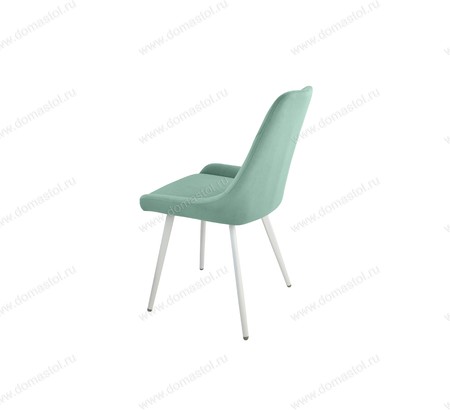 Стул кухонный Марино-ЛОФТ Catania Aquamarine, белый муар