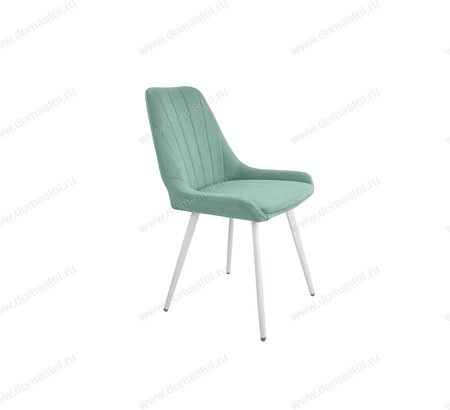 Стул кухонный Марино-ЛОФТ Catania Aquamarine, белый муар