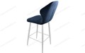 Стул барный Бергамо Catania Dark Blue, белый муар Стул барный Бергамо Catania Dark Blue, белый муар