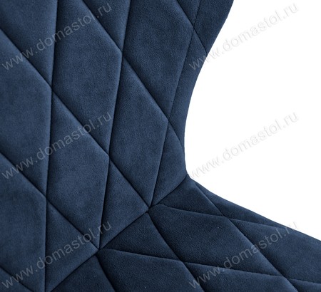 Стул барный Бергамо Catania Dark Blue, белый муар