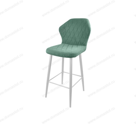 Стул барный Бергамо Catania Aquamarine, белый муар Стул барный Бергамо Catania Aquamarine, белый муар