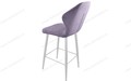 Стул барный Бергамо Catania Lavender, белый муар Стул барный Бергамо Catania Lavender, белый муар