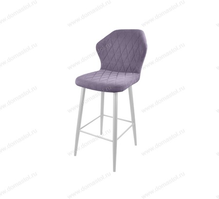 Стул барный Бергамо Catania Lavender, белый муар Стул барный Бергамо Catania Lavender, белый муар