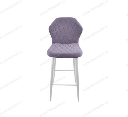 Стул барный Бергамо Catania Lavender, белый муар