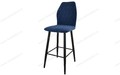 Стул барный Лацио Catania Dark Bluе, черный муар Стул барный Лацио Catania Dark Bluе, черный муар