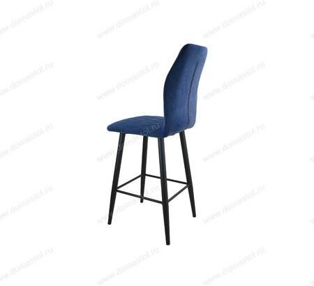 Стул барный Лацио Catania Dark Bluе, черный муар