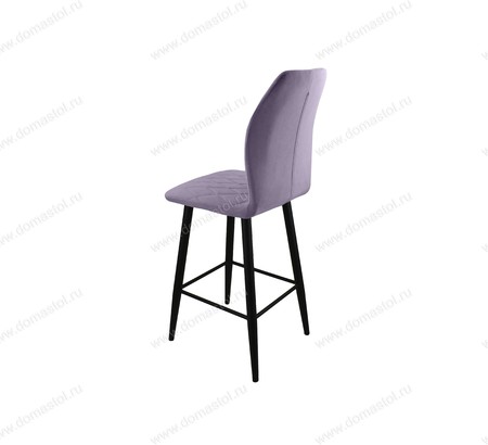 Стул барный Лацио Catania Lavender, черный муар