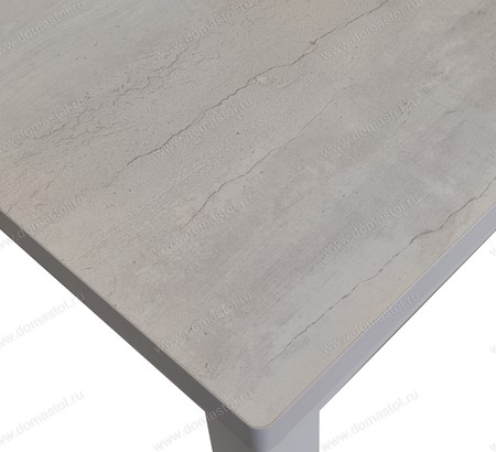 Стол кухонный Премьер ЛДСП 120 бетон пайн, белый