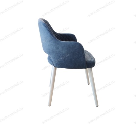 Стул кухонный Сансет Brendy Classic Blue, белый муар