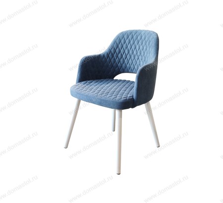 Стул кухонный Сансет Brendy Classic Blue, белый муар Стул кухонный Сансет Brendy Classic Blue, белый муар