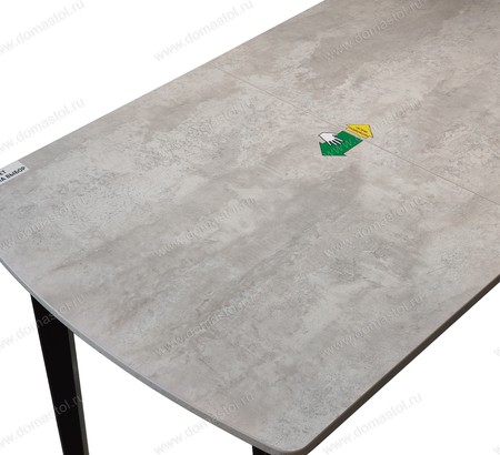 Стол кухонный Стиль-3 ЛДСП 110 цемент, черный