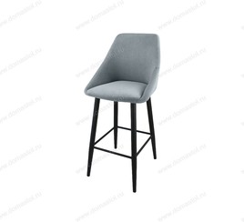 Стул барный Монти Catania Silver, черный муар