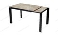 Стол CORNER 120 GLOSS ATHENS BROWN SINTERED STONE / BLACK Стол CORNER 120 GLOSS ATHENS BROWN SINTERED STONE / BLACK