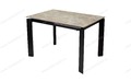 Стол CORNER 120 GLOSS ATHENS BROWN SINTERED STONE / BLACK Стол CORNER 120 GLOSS ATHENS BROWN SINTERED STONE / BLACK