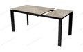 Стол CORNER 120 GLOSS ATHENS BROWN SINTERED STONE / BLACK Стол CORNER 120 GLOSS ATHENS BROWN SINTERED STONE / BLACK