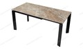 Стол CORNER 120 GLOSS ATHENS BROWN SINTERED STONE / BLACK Стол CORNER 120 GLOSS ATHENS BROWN SINTERED STONE / BLACK