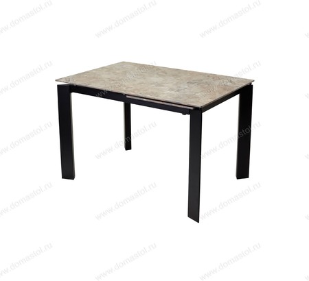 Стол CORNER 120 GLOSS ATHENS BROWN SINTERED STONE / BLACK Стол CORNER 120 GLOSS ATHENS BROWN SINTERED STONE / BLACK