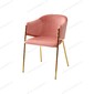 Стул DILL BLUVEL-52 PINK, велюр/ золотой каркас