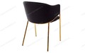 Стул DILL BLUVEL-19 BLACK, велюр/ золотой каркас Стул DILL BLUVEL-19 BLACK, велюр/ золотой каркас