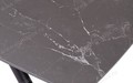 Стол RIVOLI 140 MATT BLACK MARBLE SINTERED STONE/ BLACK