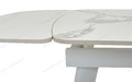 Стол ELIOT 120 GLOSS STATUARIO WHITE SINTERED STONE / WHITE Стол ELIOT 120 GLOSS STATUARIO WHITE SINTERED STONE / WHITE