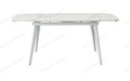 Стол ELIOT 120 GLOSS STATUARIO WHITE SINTERED STONE / WHITE Стол ELIOT 120 GLOSS STATUARIO WHITE SINTERED STONE / WHITE