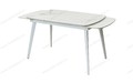 Стол ELIOT 120 GLOSS STATUARIO WHITE SINTERED STONE / WHITE Стол ELIOT 120 GLOSS STATUARIO WHITE SINTERED STONE / WHITE